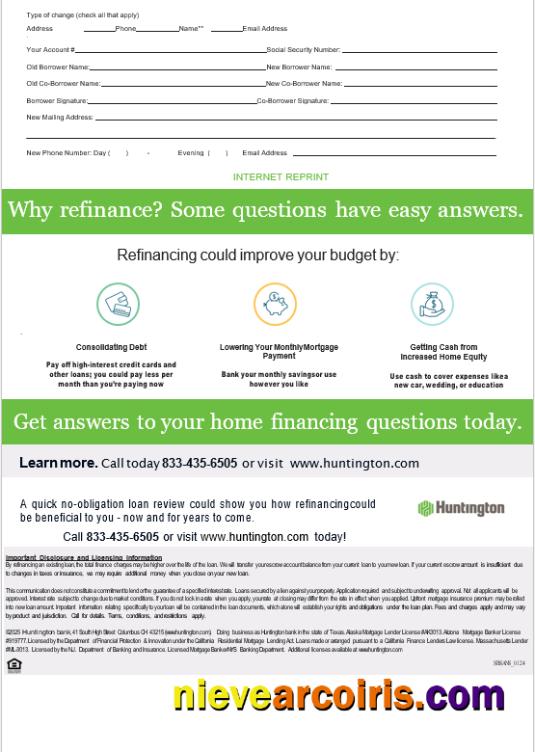 USA Ohio Huntington bank mortgage statement, 3 pages 3